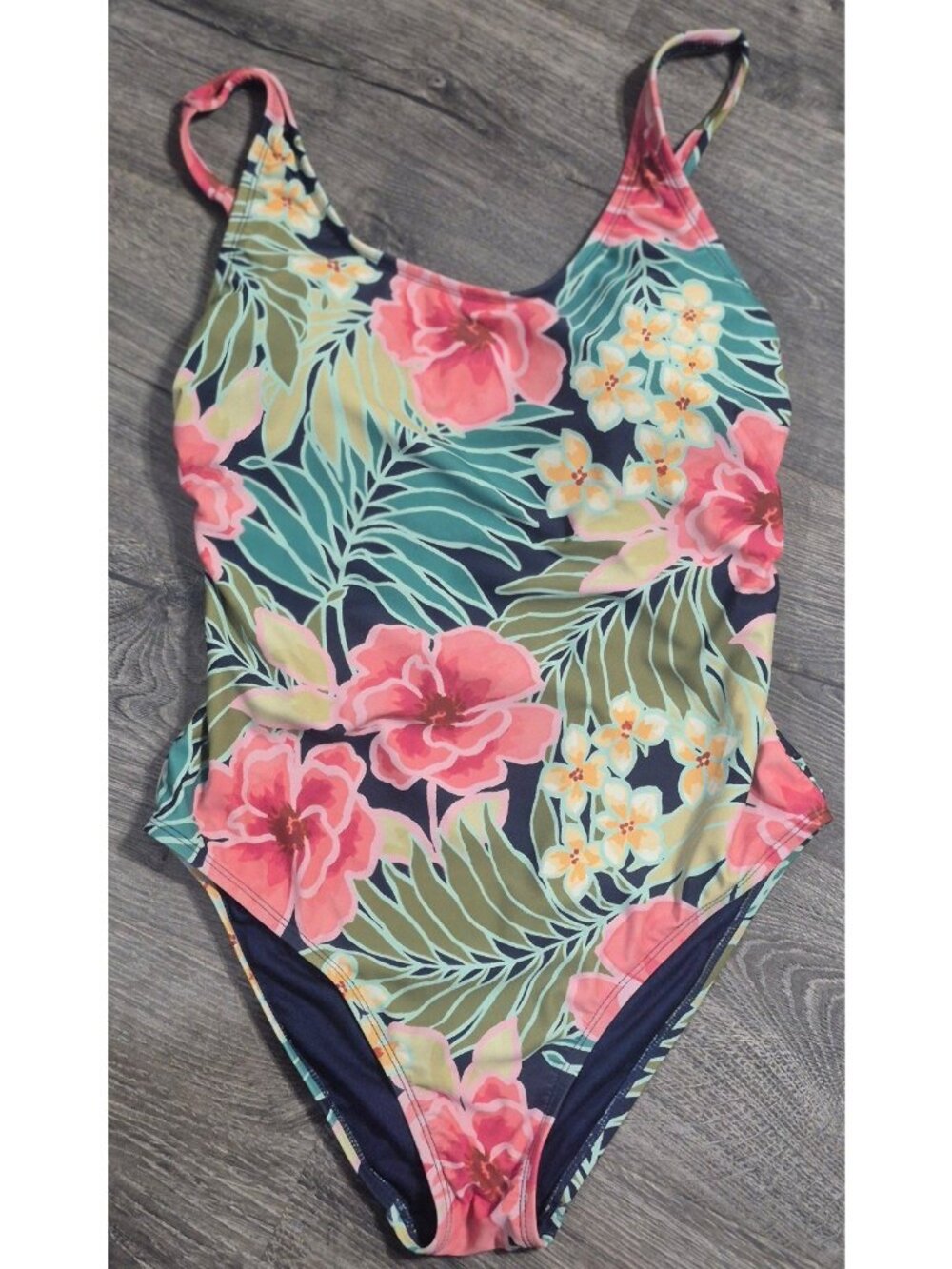 Hurley High-cut Athletic One-piece Bathingsuit Swimsuit Women's Size Medium